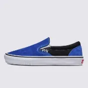 [unclev1966] VANS SKATE SLIP-ON 寶藍色 黑色 麂皮 緩震軟墊 滑板鞋 男女款