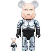 【多金魚】全新 Bearbrick 400% + 100% RoboCop 機器戰警 Murphy Head Ver.
