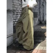 Codibook｜韓國 wonderwonder 口袋裁片設計棉質寬鬆長褲［預購］長褲 field-jacket 女裝