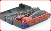 ☆SIVO電子商城☆德國Wiha 7928-913收納32件綜合起子頭(十字 一字星型Torx六角 米字)34686