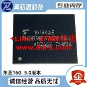 【可開發票】詢價THGBMFG7C2LBAIL 0-10壽命 5.0版本 EMMC BGA153 東芝16G內存芯片
