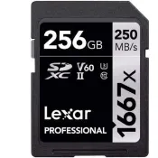 【Lexar 雷克沙】全新版 256GB Professional 1667x SDXC UHS-II 記憶卡(讀速250MB/s  原廠終身保固)