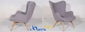 【挑椅子】出清特價 Contour Lounge Chair R160 花瓣椅 單人。灰。(復刻版) HC-043