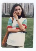 (倩194)   曾華倩  3*5 沖洗照片一張，早期圓角相片!