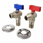(店+)【蝴蝶衛浴】銅製 全通流量 角閥熱水器用.進水開關.大流量外牙.三角凡而.加大三角閥.球芯角閥.冷熱水皆適用