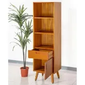 【Mahogany 瑪荷尼家具】免組裝 50X40X170 晨光1.6高櫃MYR-C  全原木桃花心木(展示櫃、置物櫃)