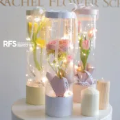 【客製化&可開統編】【鮮花包裝】透明pvc 插花盒 抱抱桶 單支玫瑰花束包裝盒 鮮花筒 禮物盒 工廠直營 38婦女節