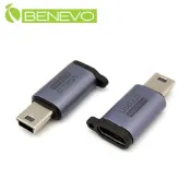 Benevo USB2.0 Mini USB公 to Type-C母 轉接頭 (BUSB2MBMCF)