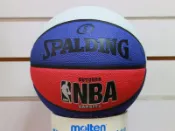 (布丁體育) 斯伯丁 SPA83275 NBA 標準七號 室外球(紅白藍)另賣 molten NIKE 打氣筒 籃球袋