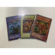 遊戲王 G4-01 天空龍 G4-02 巨神兵 G4-03 翼神龍 半鑽 三幻神 一套合售