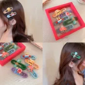 卡通海綿寶寶派大星髮夾 少女高顏值側邊夾 可愛劉海碎髮百搭頭飾
