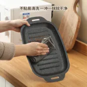 臺灣/✨烤肉盤卡式爐家用戶外麥飯石烤肉鍋韓式鐵板燒電磁爐煎烤盤燒烤盤