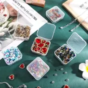(店+)迷你零件收納盒 PP塑膠收納盒 螺絲飾品分類盒 透明方形 透明小方盒 耳塞盒 飾品配件盒