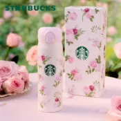 星巴克杯子2026春季萬花玫境系列玫瑰花朵不鏽鋼保溫杯隨行杯禮物 (500ml)
