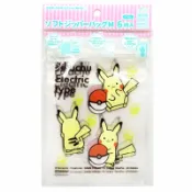 asdfkitty可愛家精品店 asdfkitty*寶可夢 神奇寶貝 皮卡丘夾鏈袋-M號長型-6入-15*11.5公分-日本正版商品