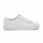 【毒】Keds TRIPLE KICK荔枝紋真皮厚底小白鞋休閒鞋 9191W132224