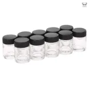 10個裝 耐酸鹼腐蝕噴筆玻璃瓶 美容美甲噴筆瓶子22cc 專業噴筆用瓶 噴筆附件 TD-01
