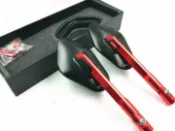 協貿國際日用品生活12館 摩托車改裝CNC后視鏡 Sym gts300i巡弋180/150 SMAX155電摩反光鏡