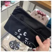 《現貨》Jane's Shop 日本代購-日本 Nya 貓大臉黑色雙層收納包
