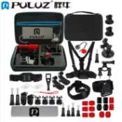《 PULUZ  胖牛⭐45合1配件包》Gopro副廠配件 PKT10 固定 組合包 快拆底座 固定支架 運動攝影機適用