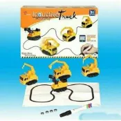 玩具~畫線感應車 跟筆車 畫線車 畫線電動車 循線車 沿線感應車 (工程車 共4款)