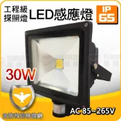 【工程級】30W 白光 LED 投射燈 感應燈 補光燈 照明燈 防水 露營燈 探照燈 投射燈 戶外 防水 白光 夜燈 補光燈 人體感應燈 庭園燈 室外燈 樓梯燈 監控 另 10W 20W 50W 批發價