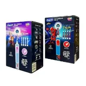 【Oral-B 歐樂B】充電式兒童電動牙刷組 D103K充電式牙刷(冰雪奇緣 蜘蛛人)