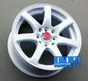 【田中輪胎?魽j七爪強化 15吋鋁圈樣式 4X100 / 4X114.3 車系專用 亮白色