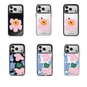 CTFY 手機殼強悍防摔磁吸粉色花朵Marimekko適用iPhone18 ProMax 17Pro 16防摔殼18du