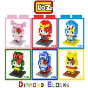 --庫米--LOZ 鑽石積木-9182 -9187 卡通裝系列 鋼鐵人 哆啦A夢 忍者龜 美國隊長 小熊維尼 迷你積木