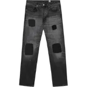 (店+)【LEVIS】A5878-0004 levi’s 日本製505 簡約時尚破洞舒適拉鏈牛仔褲 男款 煙管灰