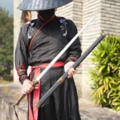 【No.8】高錳鋼 亢龍锏 锏中劍 神鞭 一體鍛打 手工劍 漢劍 秦劍 唐劍 龍泉劍 環首劍 收藏送禮 未開刃