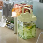 日本霜山 按壓式戶外用大容量冷水壺(附濾嘴)-2.3L-多色可選