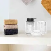 【MioMall 米歐廣場】舒蕾馬Sorema歐風古典玻璃 LUZ 漱口杯/衛浴罐/牙杯 多色可選(★渡假飯店品味★)