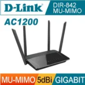 D-Link 友訊 DIR-842-C AC1200 MU-MIMO 雙頻無線路由器 拆封品19.05 保固
