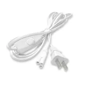 【加特屋】T5/T8 三孔 帶開關電源線 300cm 附開關 白色(LED 支架燈 層板燈 植物燈)