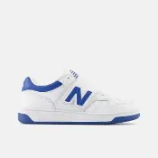 【NEW BALANCE】中童 休閒鞋 復古 W寬楦 NB 480 魔鬼氈 簡約 舒適 白藍(PHB480BL)