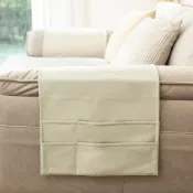hoi!科技布沙發扶手收納袋-米43x110cm