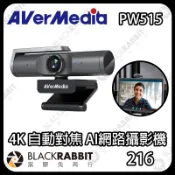 黑膠兔商行【 圓剛 4K 自動對焦 AI網路攝影機 PW515 】AI 自動對焦 4K網路攝影機 超廣角 大範圍 輕鬆拍