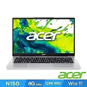 Acer 宏碁 Aspire Lite AL14-34P-C4V5 14吋文書筆電(N150/4GB/128GB/Win11)