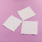 【樂印屋3D列印】一元賣場 擦拭銀布 全白擦拭布 拋光布 打磨擦拭 清潔布 6*8cm 双面绒 擦銀布 眼鏡布