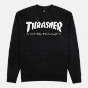 Thrasher Skate Mag Crewneck - Black 長袖