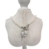 【Vivienne Westwood】薇薇安 VW 貴婦名媛珍珠母貝愛心小星球新款珍珠項鍊贈原廠紙盒紙袋防塵袋