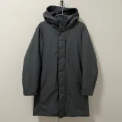 Uniqlo 鐵灰色高質感羽絨防風防潑水機能 長版外套