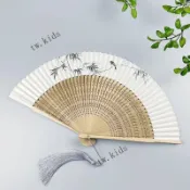 可開發票🌈紙扇摺扇古風男女漢服便攜中國風雙面帶香味背面空白可創作小扇子🔥免運🔥熱賣