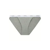 (店+)【CALVIN KLEIN】CALVIN KLEIN CK內衣經典提花腰邊羅紋棉質比基尼三角內褲 女款 1條裝