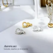Aurora.acc｜愛心 龍蝦扣｜ 手鏈 項鍊 扣環｜心形｜延長鏈 開口連接環｜送 耳扣｜奧蘿菈飾品 小紅書 飾品配件