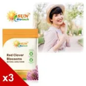 【Sun日落恩賜】四倍濃縮頂級紅花苜蓿膠囊x3袋組(50粒/袋)