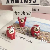 〈誠萍生活家具〉台灣現貨 DECOLE合格必勝達摩 景觀小動物 小擺飾