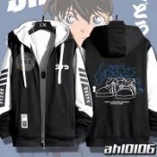 🚀台現🚀 連帽開衫服 連帽夾克 學生衣服 名偵探柯南 灰原哀基德安室透動漫連帽開衫衛衣春秋冬 情侶外套 二次元外套衣